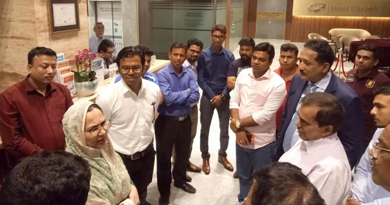 আওয়ামীলীগ সিডনি শাখার সা: সম্পাদক আজাদ ফয়সাল ও সেতুমন্ত্রী ওবায়দুল কাদেরের সাক্ষাৎ