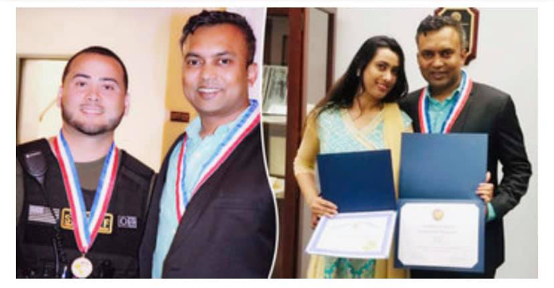যুক্তরাষ্ট্রে ২ বাংলাদেশি পেলেন বীরত্বের পুরস্কার