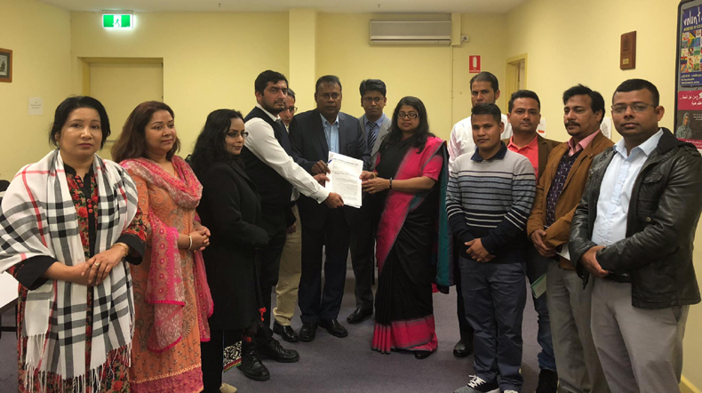 অষ্ট্রেলিয়া প্রবাসী শরীয়তপুরবাসী জেলা ফোরাম প্রধানমন্ত্রী বরাবরে স্মারকলিপি প্রদান