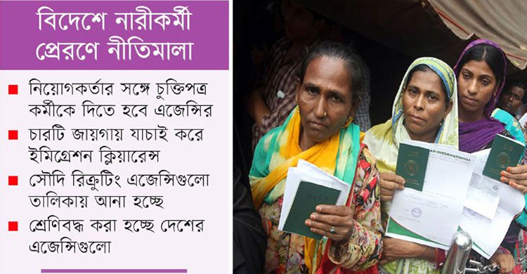 বিদেশে নারীকর্মী প্রেরণে নীতিমালা না জানলে যাত্রা বন্ধ