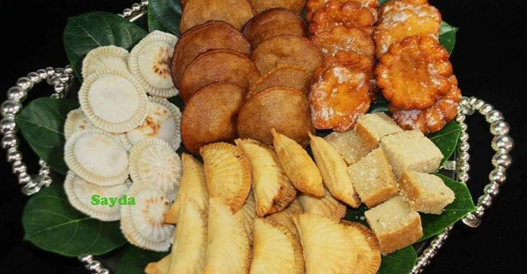 শীত ঋতুতে গ্রামীণ জনজীবনের সুস্বাদু পিঠা
